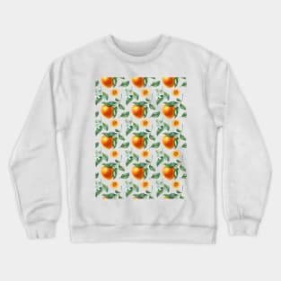 Orange seamless pattern Crewneck Sweatshirt